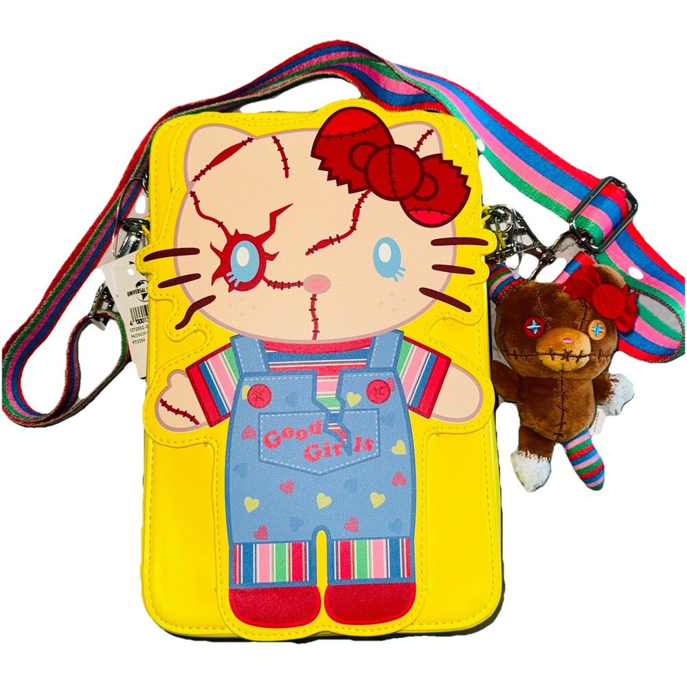 NEW L.E. Hello‎ Kitty Chucky Crossbody Child's Play Handbag Purse Bear Universal